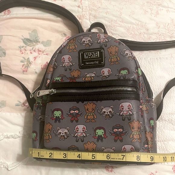 "Loungefly Marvel Guardians of the Galaxy Kawaii All Over Print Mini Backpack " - Picture 4 of 12